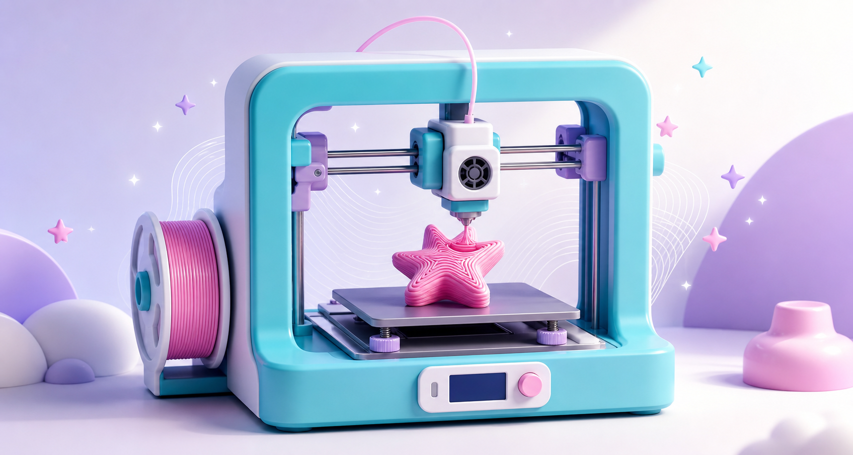 Impressora 3D criando uma peça